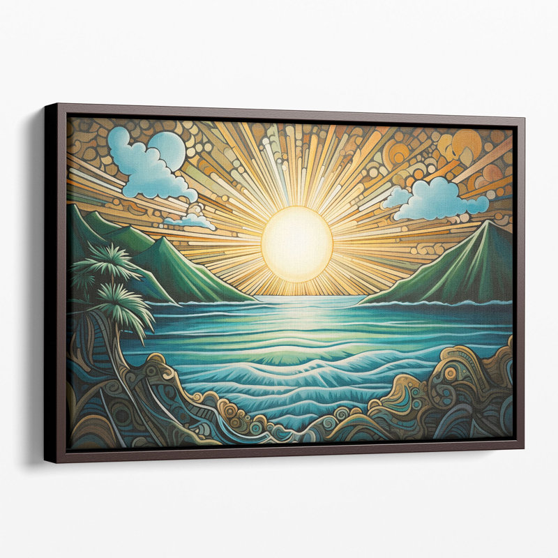 Sunlit Coastal Dreams, impression murale, Unframed, H 8 po x l 12 po x P 0,02 po