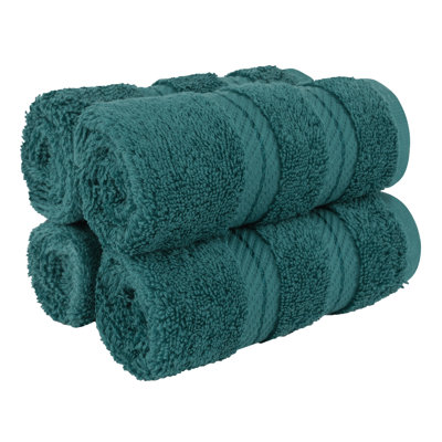 Darcelle 100% Cotton 4-Piece Turkish Washcloth Set