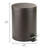 iDesign Round 1.3 Gallon Steel Step Trash Can - Set of 2 - Bronze