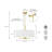 Enio 4 - Light Brass Drum Pendant