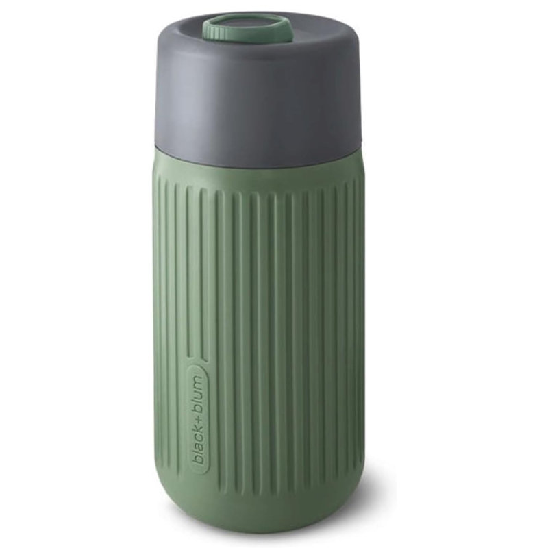 Black+Blum Glass Travel Cup 340ml, Green