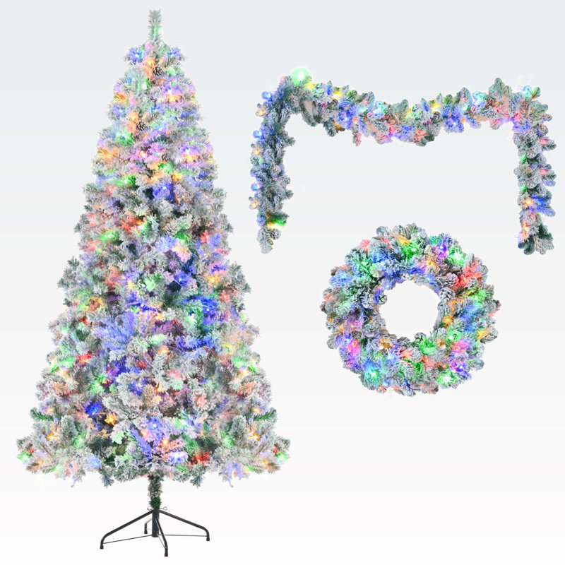 Arbre de Noël enneigé 6 pi 6 pi