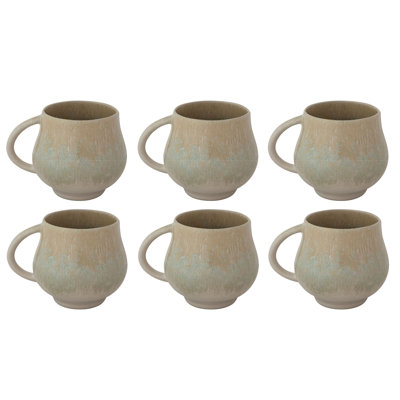 Stoneware Mugs In Reactive Glaze