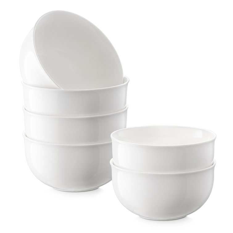 Mind Reader 7 in. 12 fl.oz White Ceramic Serving Bowls Soup and Crackers  Mug Split Cup Cereal Bowl (2-Pieces) 2SUPCRAK-WHT - The Home Depot