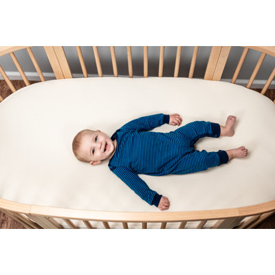 Organic Breathable Oval Crib Mattress (For Stokke Sleepi Bed V3)