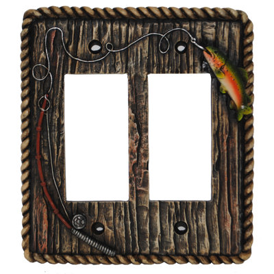Rainbow Trout 2-Gang Rocker Wall Plate