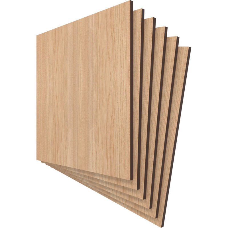 Planches en bois, Noyer blanc, H 15,75 po x l 15,75 po x P 0,38 po