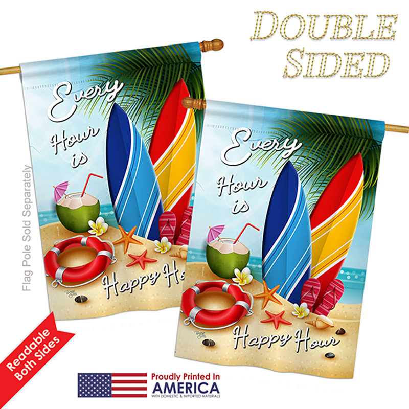 Regan Double Sided 40'' H x 28'' W Polyester House Flag