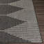 Tapis intérieur / extérieur noir à motif géométrique Abdulazeez Irielle-112820621