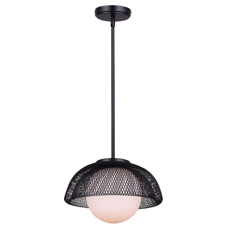 Luminaire suspendu noir à 1 lumière Cyrano