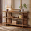 63 Inches Entryway Console Table with Storage, 3-Tier Narrow Long Sofa Table for Living Room