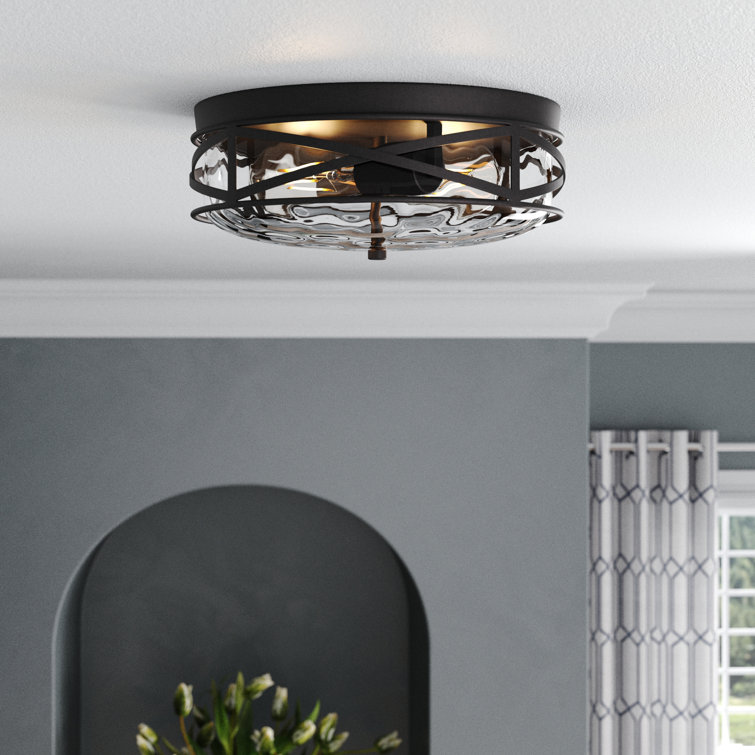 Colbert 2 - Light 11.81'' Caged Drum Flush Mount