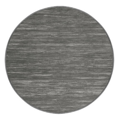 Machine Washable Solid Gray Area Rug