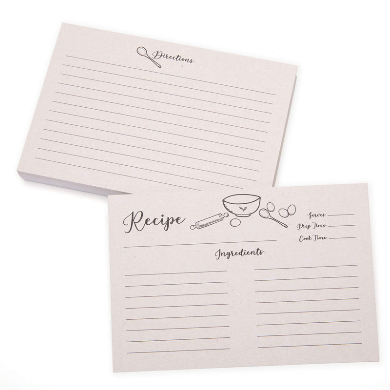 Outshine Premium Recipe Notecard