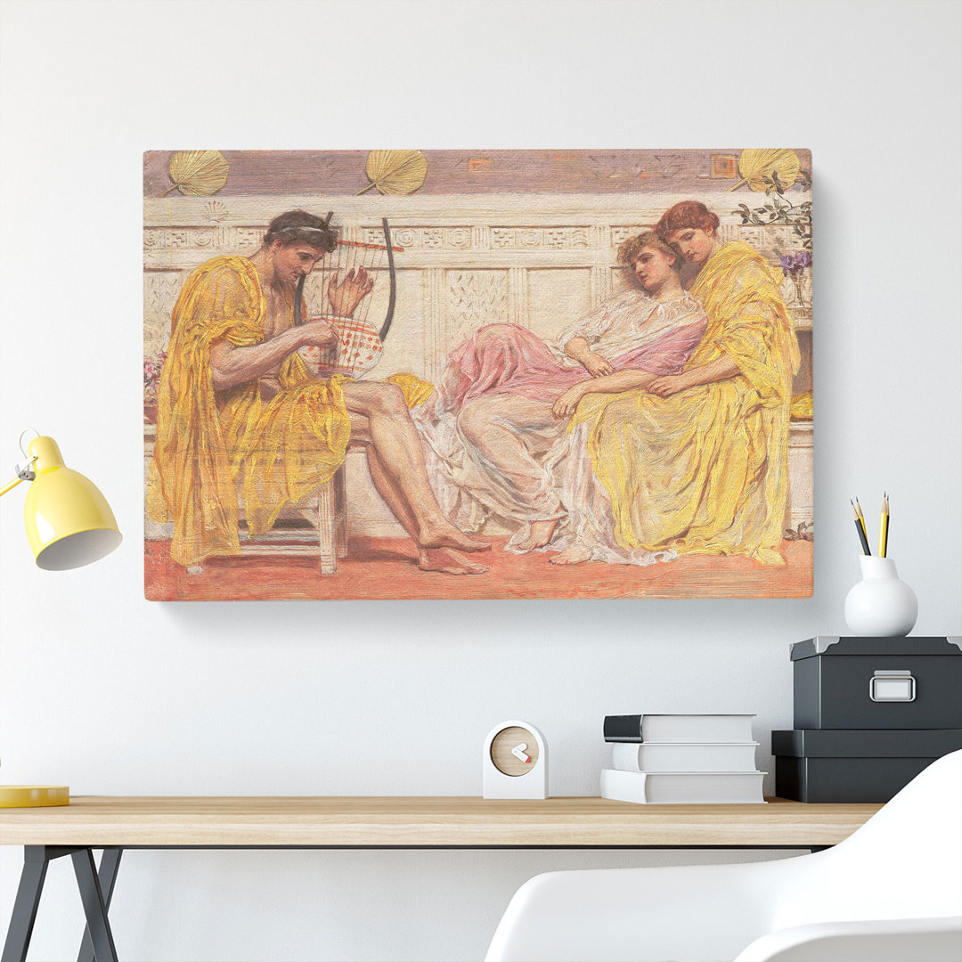 A Musician by Albert Joseph Moore - Wrapped Canvas