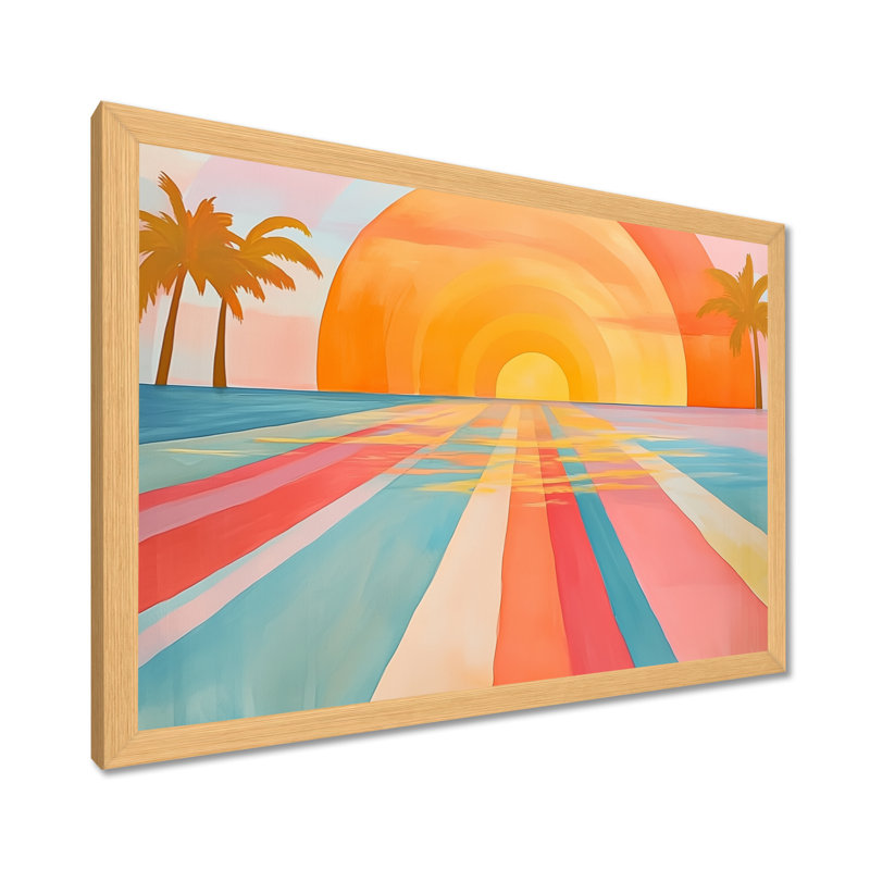 «Cavell I», art mural sur toile, H 30 po x l 40 po, Natural Picture Framed
