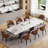 Andrik 9 - Piece Dining Set with 94.5'' Extendable Sintered Stone Table and 8 Dining Chairs for 8-10-436421423