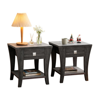 Vernel End Table with Storage