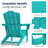 Wolak Foldable Outdoor Adirondack Chair-1965808875