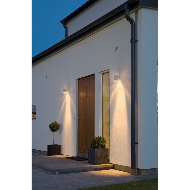 Modena Outdoor Armed Sconce, White