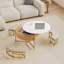 Table basse ronde à plateau relevable avec rangement-114224055