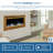 The Sideline Deluxe Gold Smart Electric Fireplace-89263420