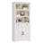 72"H 30"W Standard Bookcase with Open Bookshelves and Drawer, Farmhouse Bookshelf with Storage, Floor Standing 6 Shelf Display Storage Cabinet-1886194983