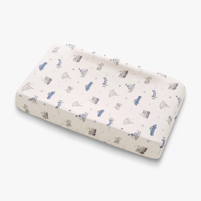 Transit Treasures Changing Pad Cover, Blue
