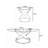Batuhan 3 - Piece Glass Top Living Room Table Set