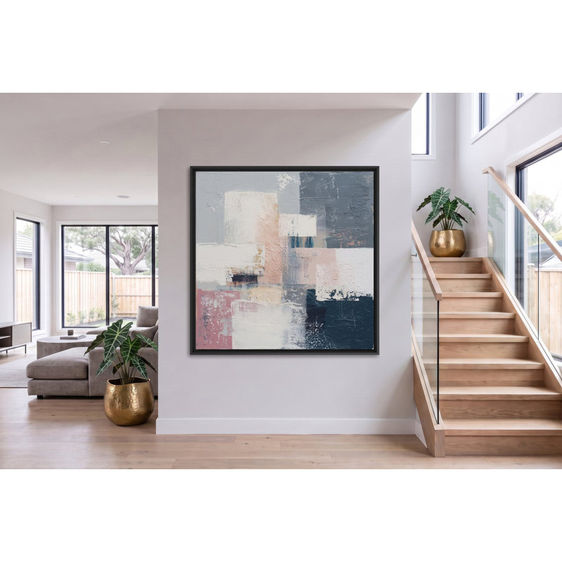 Study in Bluch and Slate, 30" H x 30" W