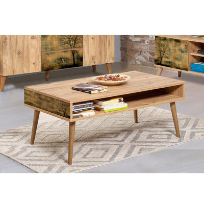 Klanke Four Leg Coffee Table with Storage