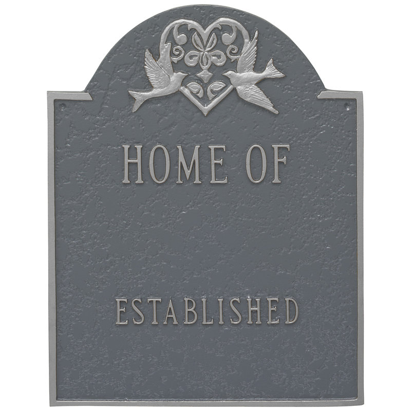 Arch Wall Plaque, Grey/silver, Yes