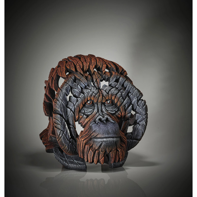 Buste orang-outan à bordure 16,2 po H