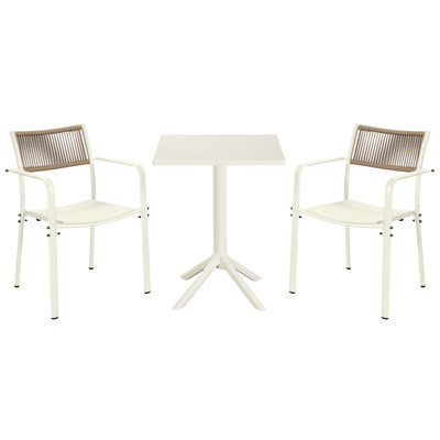 Rimini Patio Dining Set with Square Table & Two Chairs