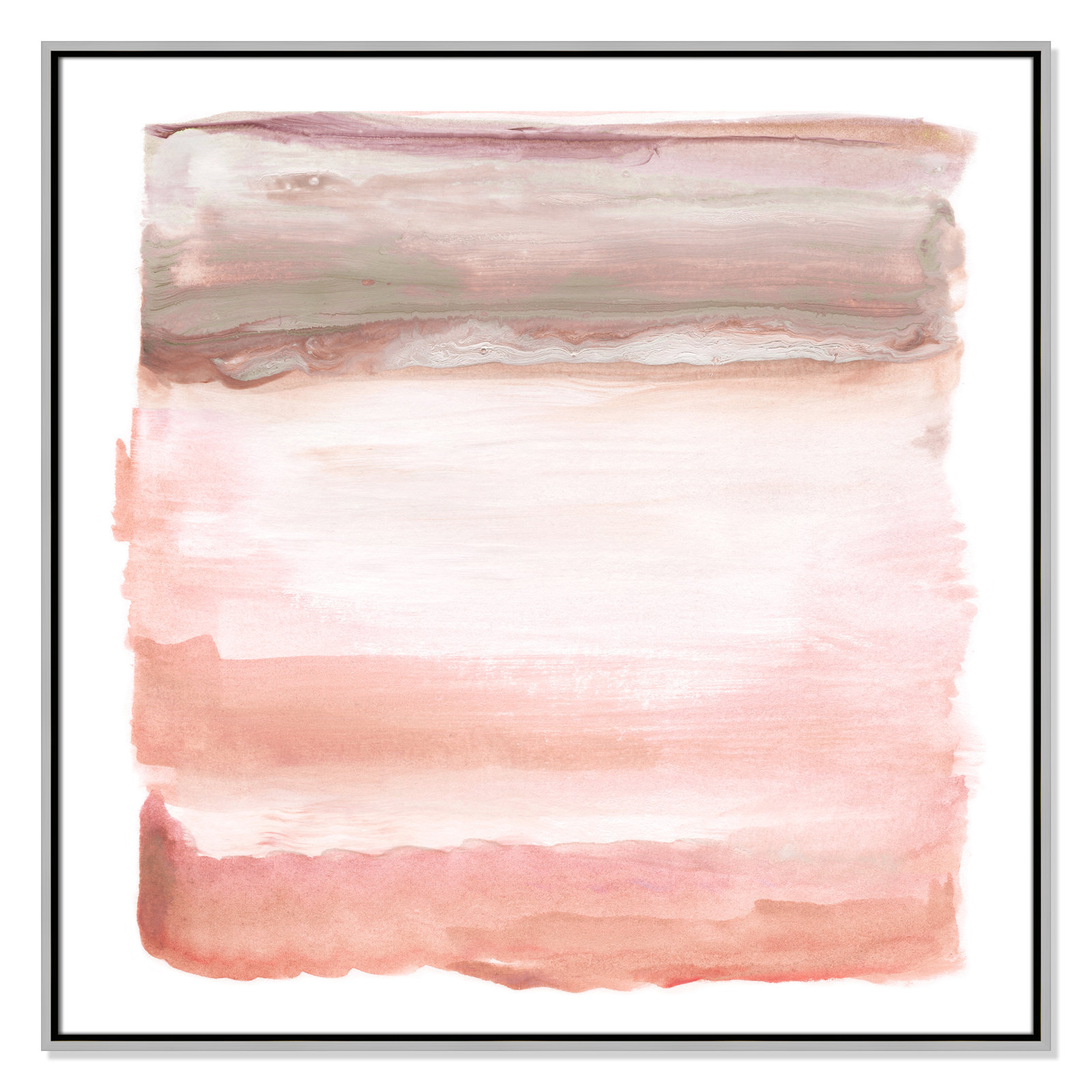 Boho Sky I by Nan- Floater Frame Print on Canvas, Silver, 37.5" H x 37.5" W x 2" D