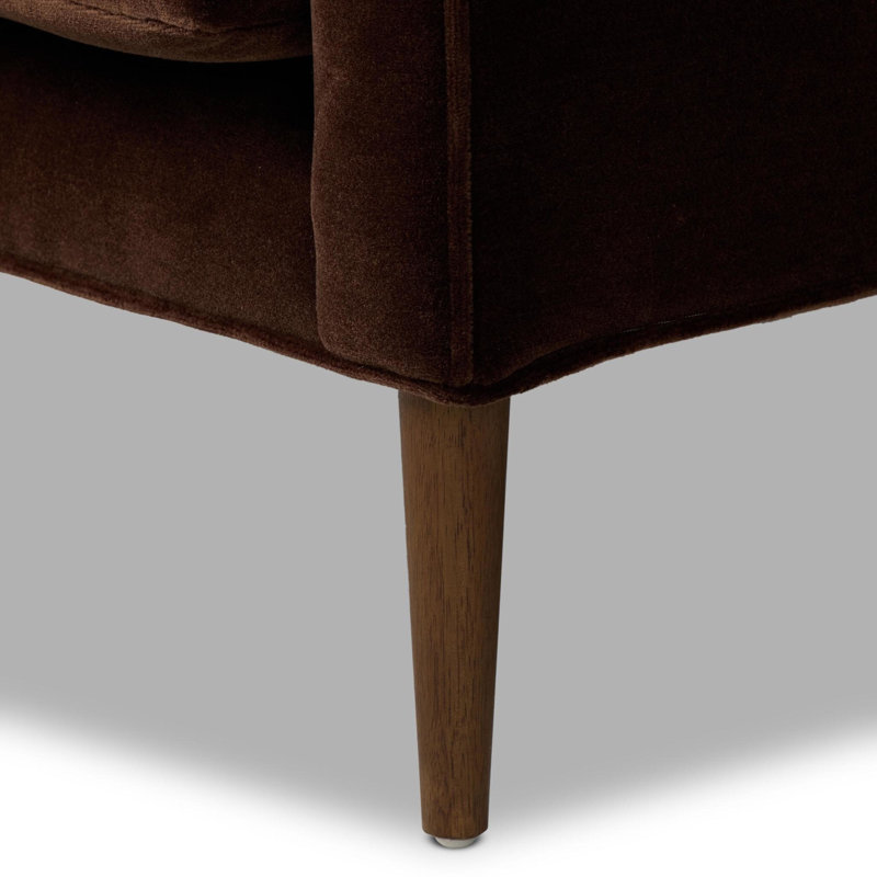 Marlow Wingback Chair, Toasted Parawood, Monte Chocolate