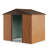 8 ft. W x 6 ft. D Metal Lean-To Storage Tool Shed
