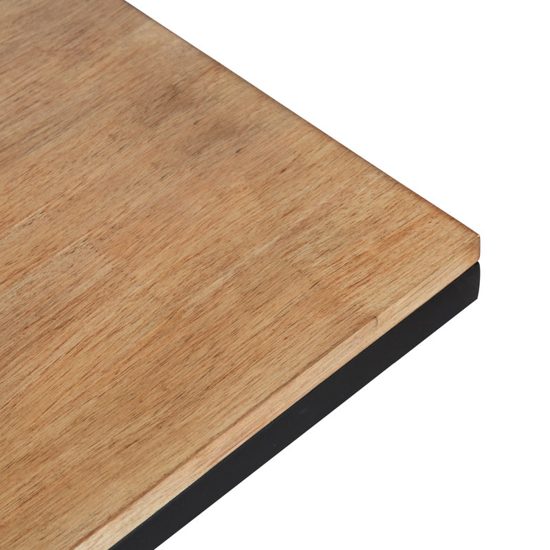 Table de bout en métal Amald 19 x 12 x 27 brun noyer, Brun rustique