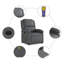  Fauteuil de massage inclinable gris-648277213