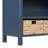 Retro Console Table With 3 Storage Drawers, Entryway Table With 3 Water Hyacinth Woven Baskets,Wooden Accent Sofa Table Buffet Cabinet For Entryway, Hallway And Living Room-1801411545
