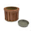 Pot rond rond Strata SM - brun moyen-390968095