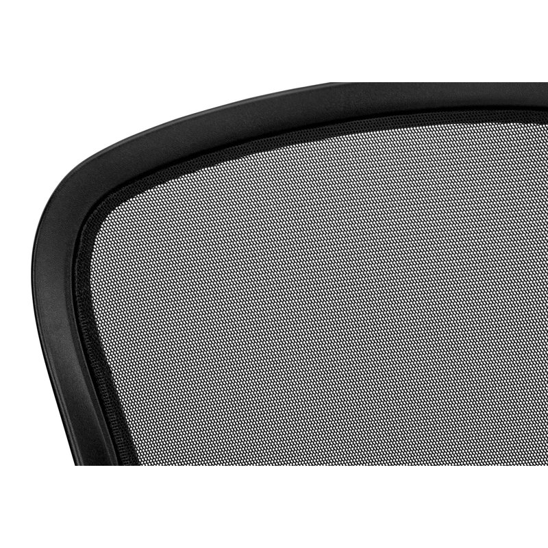 Ergonomic Swivel Office Chair With Adjustable Height And Armrests, Contemporary Black Mesh And Metal Design For Modern Workspaces
