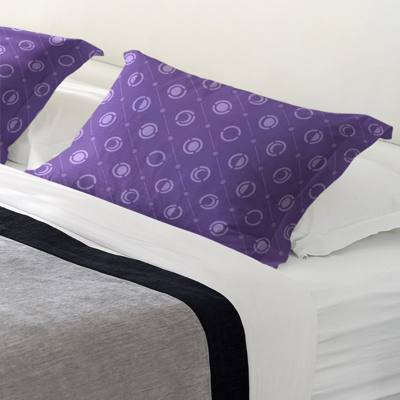 Taie décorative oreiller Classic Moon phases, Roi, Polyester, Violet