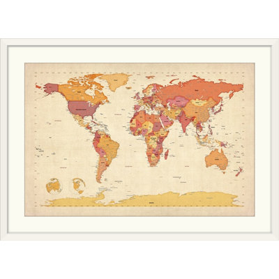 Francy «World Map» par Bellen, impression