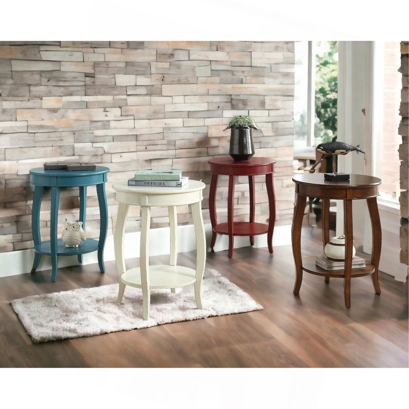 ACME Aberta Accent Table, Teal, Teal