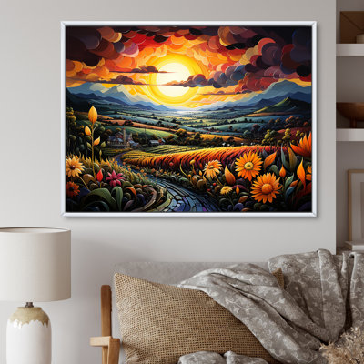 «Whimsical Magical Fields» sur impression sur toile