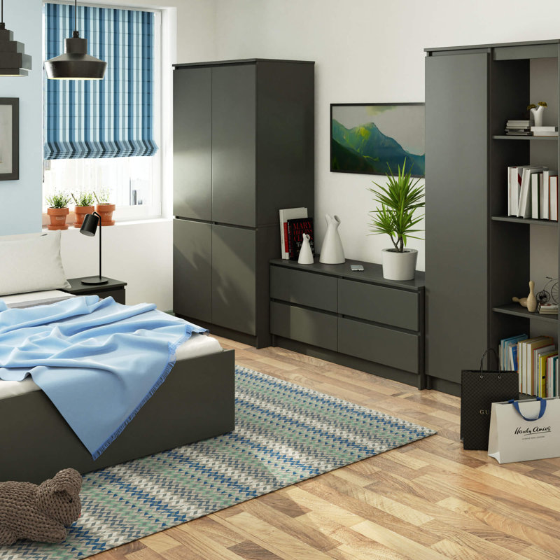 Siarhey 4 Door Wardrobe