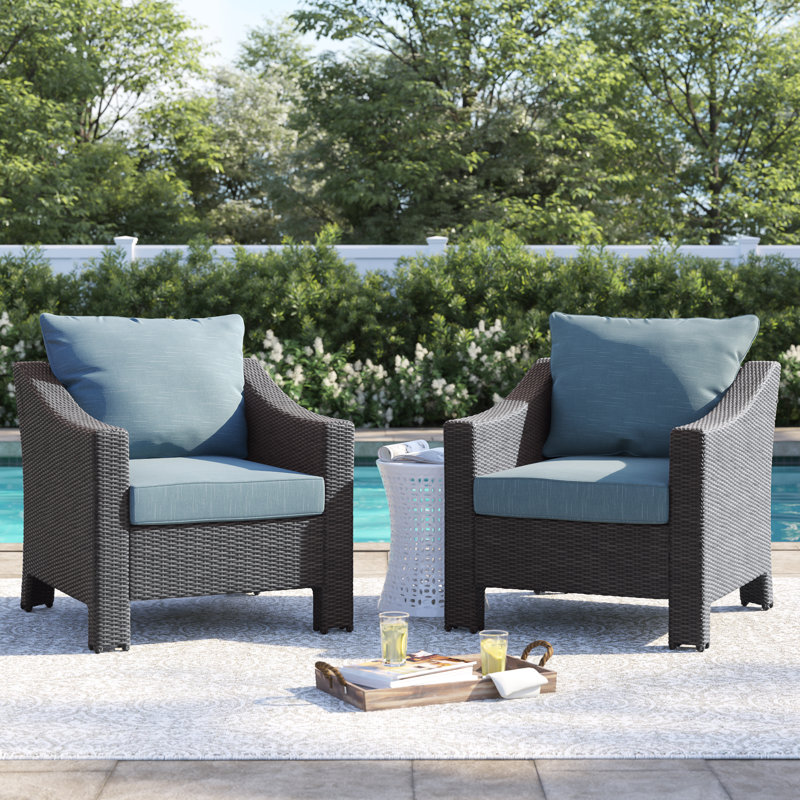Amarveer Outdoor Lounge Chair, Gray