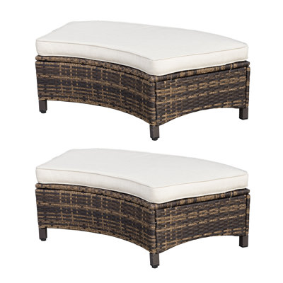 Patio Rattan Ottomans
