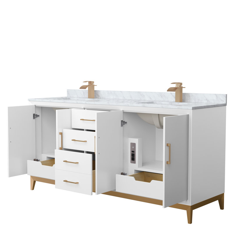 72'' W Vanity, Bronze
